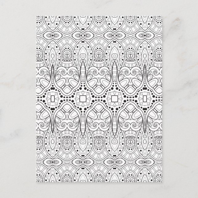 Tribal Zendoodle Design Postcard (Front)