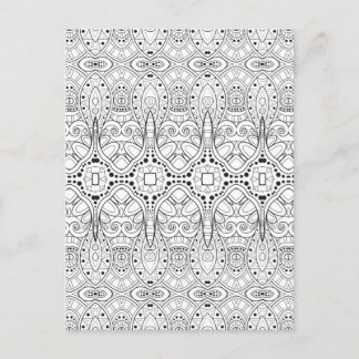 Tribal Zendoodle Design Postcard
