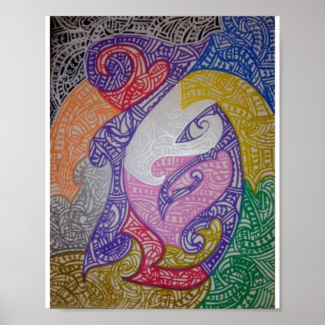 Tribe1 Maori Style Art Poster (Front)
