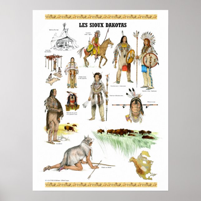 Tribe des sioux Dakota Poster (Front)
