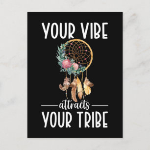 Tribe Dreamcatcher Inspirational Quote Postcard