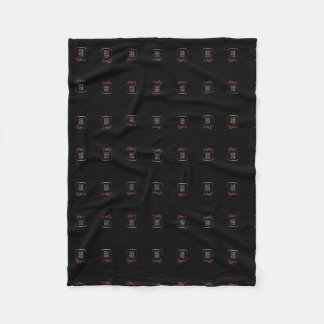Tribe Levi Black Fleece Blanket, Small Blanket