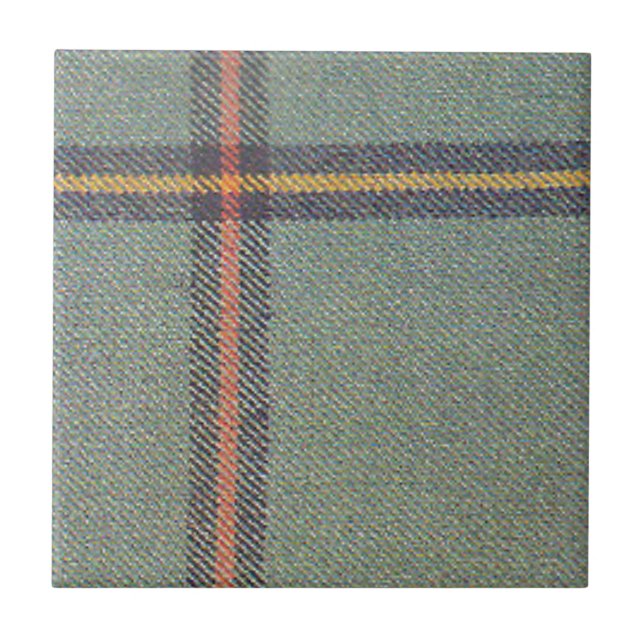 Tribe of Mar/Marr Ancient Tartan Ceramic Tile (Front)