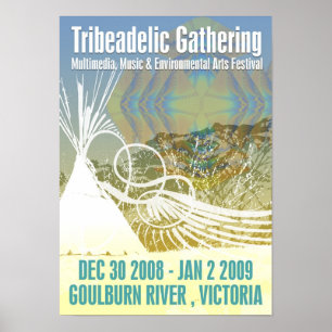 TRIBEADELIC NEW YEAR 2009 GATHERING MINI POSTER