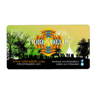 Tribeadelic Records Sticker Label