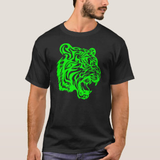 Tribel Tiger, Lime Misfit T-Shirt