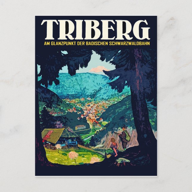 Triberg im Schwarzwald, view from the black forest Postcard (Front)