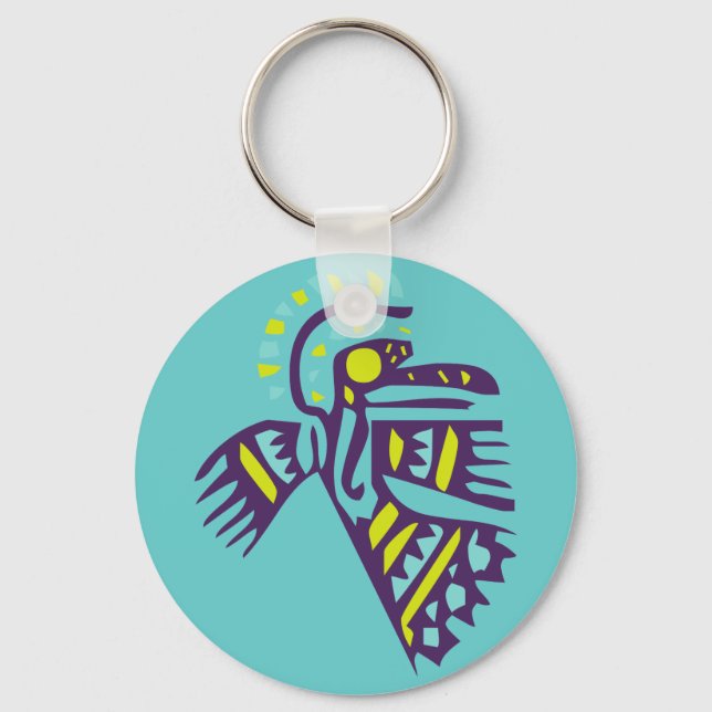 Tribo Angel : Tribal Art Key Ring (Front)