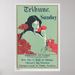 Tribune Sunday 19th Century Poster