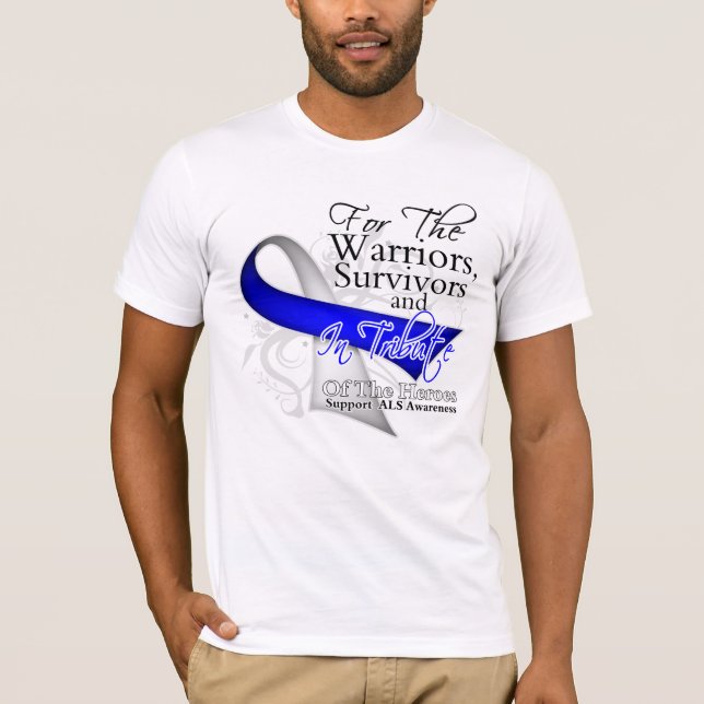 Tribute ALS Lou Gehrigs Disease Awareness T-Shirt (Front)