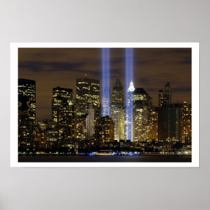 "Tribute in Light" 9-11 Memorial Poster