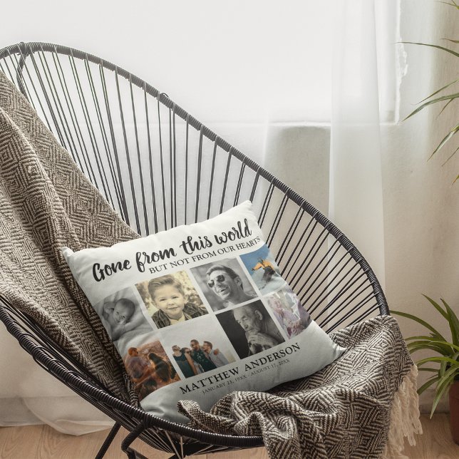 Tribute Photo Collage Memorial Remembrance Cushion (Creator Uploaded)