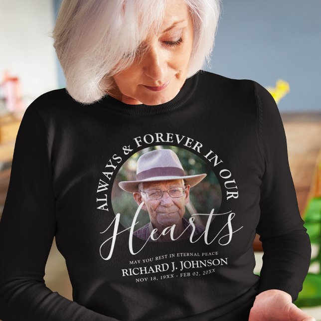 Tribute Photo Memorial 'Forever in our Hearts'  Sweatshirt (Creator Uploaded)
