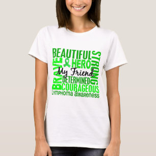 Tribute Square Female Friend Lymphoma T-Shirt