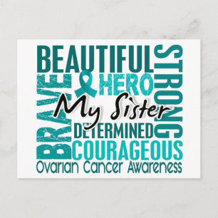 Tribute Square Sister Ovarian Cancer Postcard