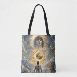 Tribute to Argentina Football Legend Tote Bag