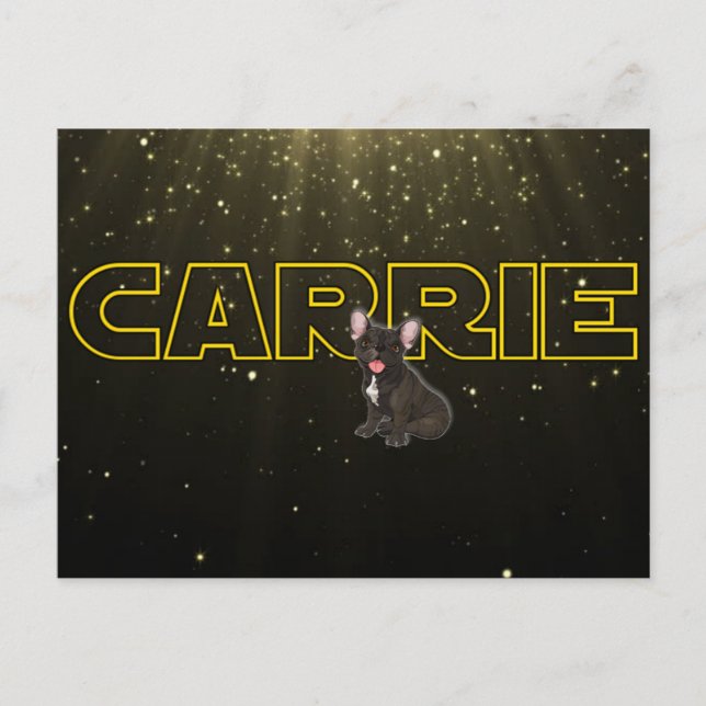 Tribute to Carrie Postcard (Front)