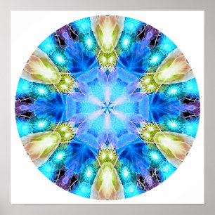 "Tribute to Chihuly" Mandala Poster/ Print
