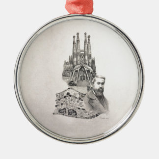 "Tribute to Gaudi" Metal Ornament
