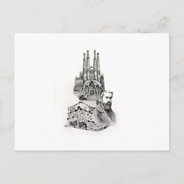 Tribute to Gaudi. Postcard (Front)