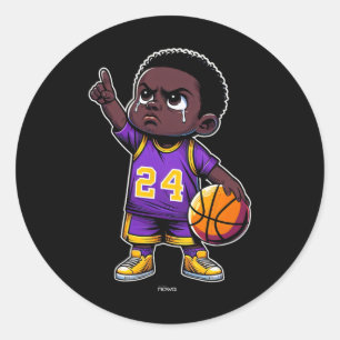 Tribute To Honer Legacy Confidence And Winning Men Classic Round Sticker