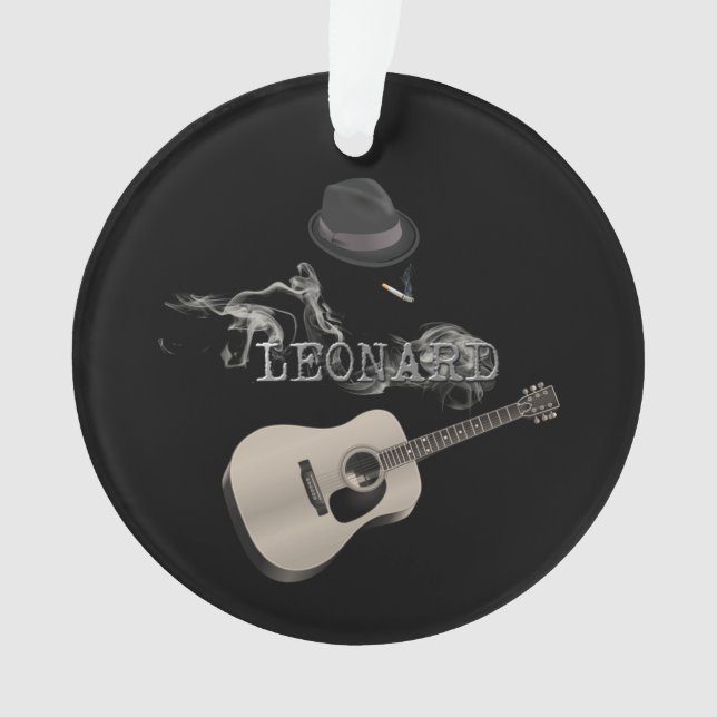 Tribute to Leonard cigarette Ornament (Front)