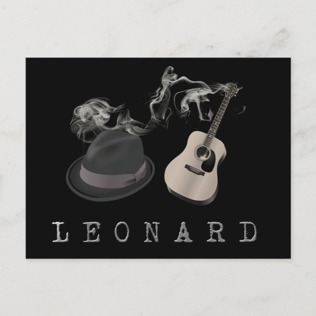 Tribute to Leonard Postcard (Front)