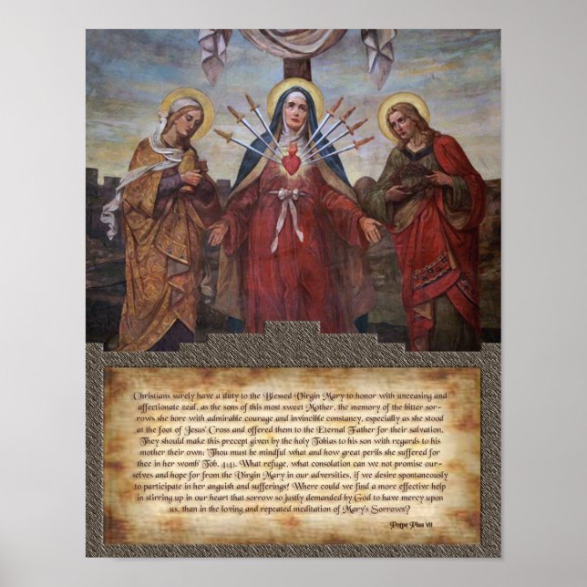 Tribute to Our Lady of Sorrows. Poster (Front)