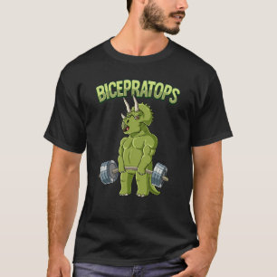 Triceratops Bicepratops Gym Bodybuilding T-Shirt