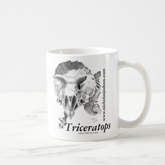 Triceratops Coffee Mug (Right)