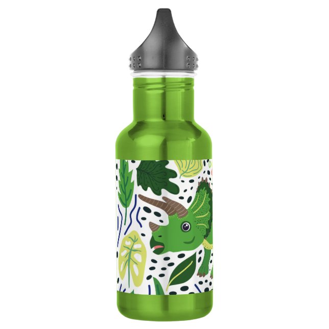 Triceratops dino 532 ml water bottle (Left)