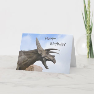 Triceratops Dinosaur Card