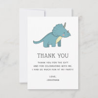 Triceratops Dinosaur | Cute Blue Dino Birthday