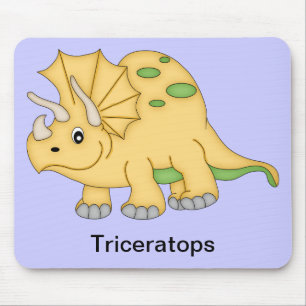 Triceratops Dinosaur Mouse Pad