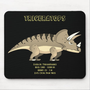 Triceratops Dinosaur Mouse Pad