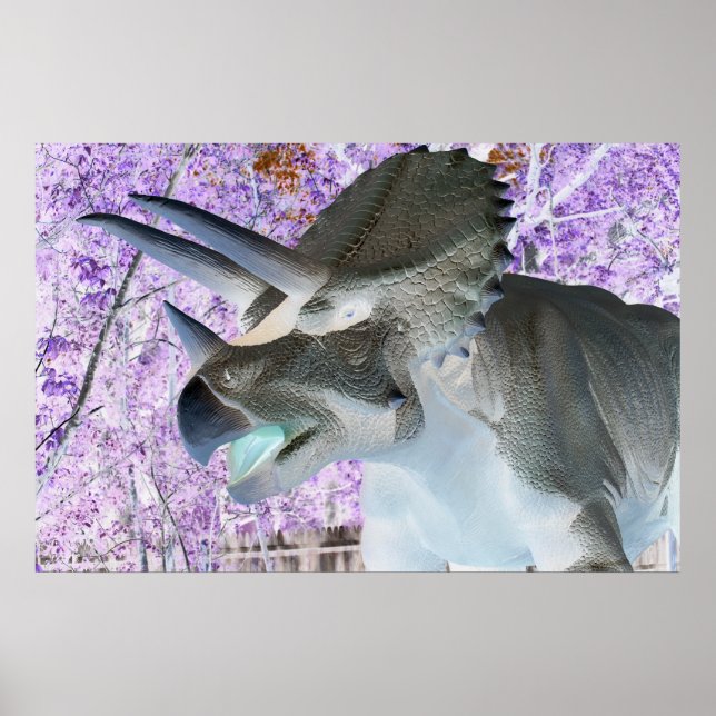Triceratops Dinosaur Poster (Front)