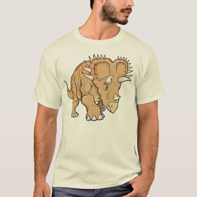 Triceratops Dinosaur T-Shirt (Front)