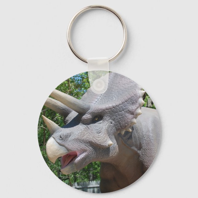 Triceratops Dinosaurs Key Ring (Front)