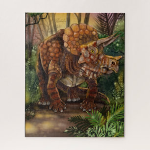 Triceratops Forest Jigsaw Puzzle
