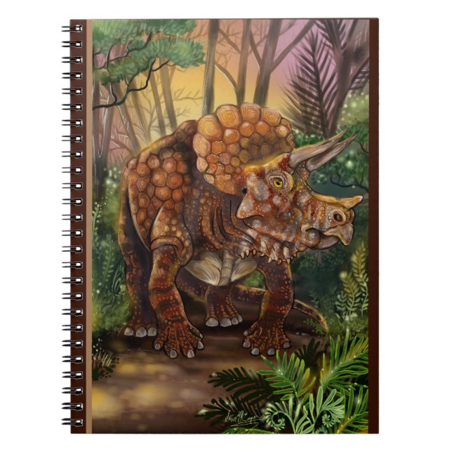 Triceratops Forest Notebook (Front)