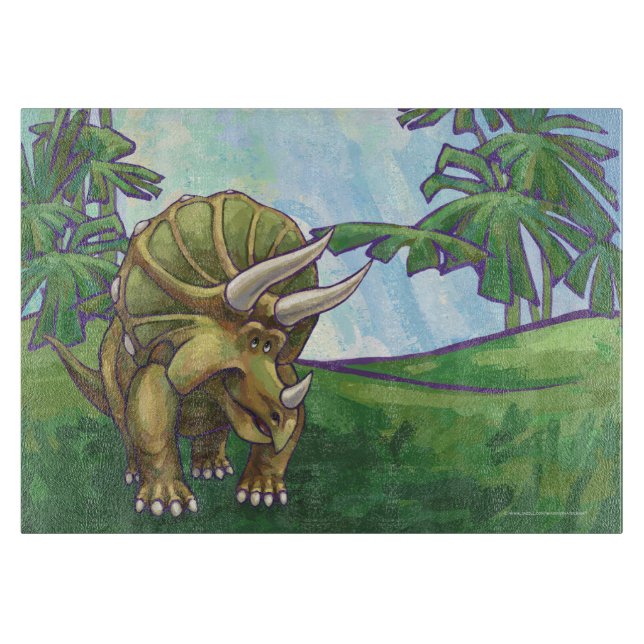Triceratops Gifts & Accessories Cutting Board (Front)
