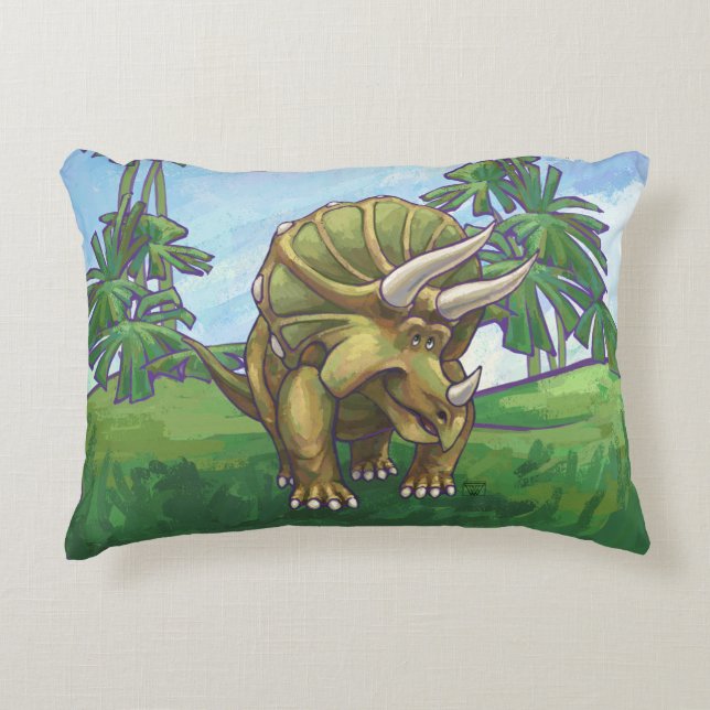 Triceratops Gifts & Accessories Decorative Cushion (Front)