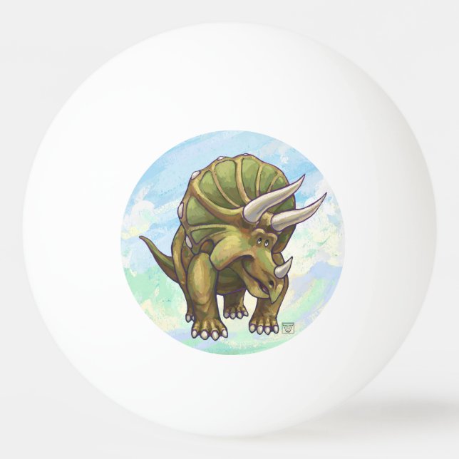 Triceratops Gifts & Accessories Ping Pong Ball (Back)