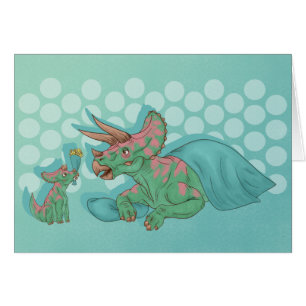 Triceratops Giving Flowers