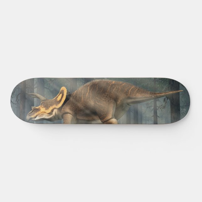 Triceratops in a Primeval Forest Skateboard (Horz)