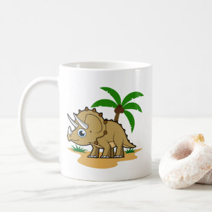 Triceratops In A Tropical Climate. Coffee Mug