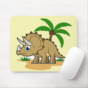 Triceratops In A Tropical Climate. Mouse Pad