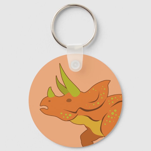 Triceratops Key Ring (Front)