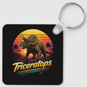 Triceratops Key Ring