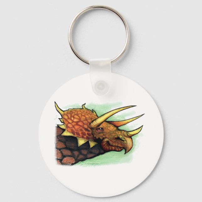 Triceratops Key Ring (Front)